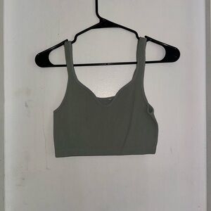 Olive green tank top